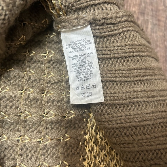 DKNY Jeans vintage XS Y2K short sleeved wool/poly blend long belted cardigan - Picture 7 of 10